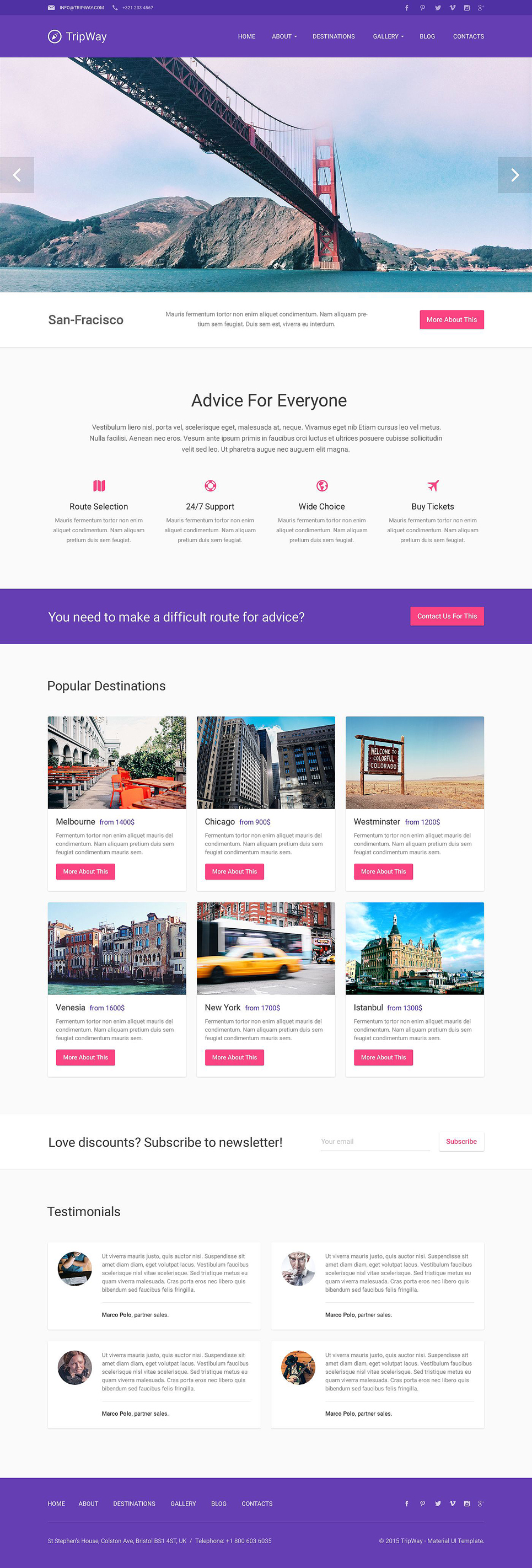 Travel Responsive WordPress Theme New Screenshots BIG