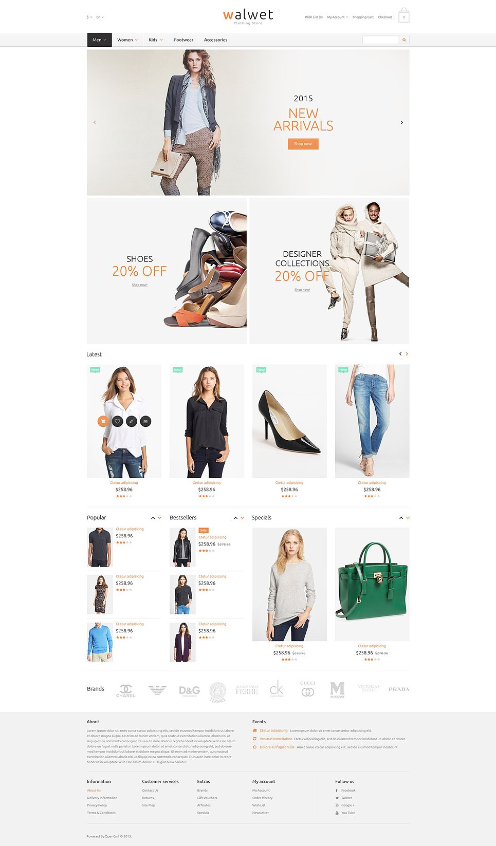 Trendy Clothes Store OpenCart Template New Screenshots BIG