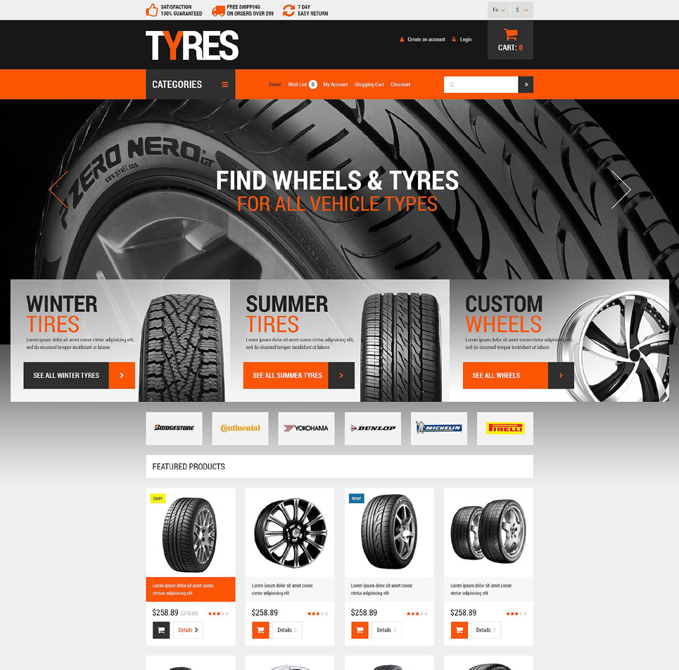 Wheels and Tyres Bootstrap OpenCart Theme Big Screenshot Wheels and Tyres OpenCart Template New Screenshots BIG