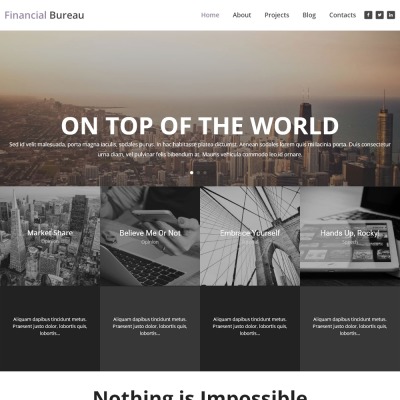 WordPress шаблон "Financial Bureau - Finance Multipurpose Modern Elementor" #53444