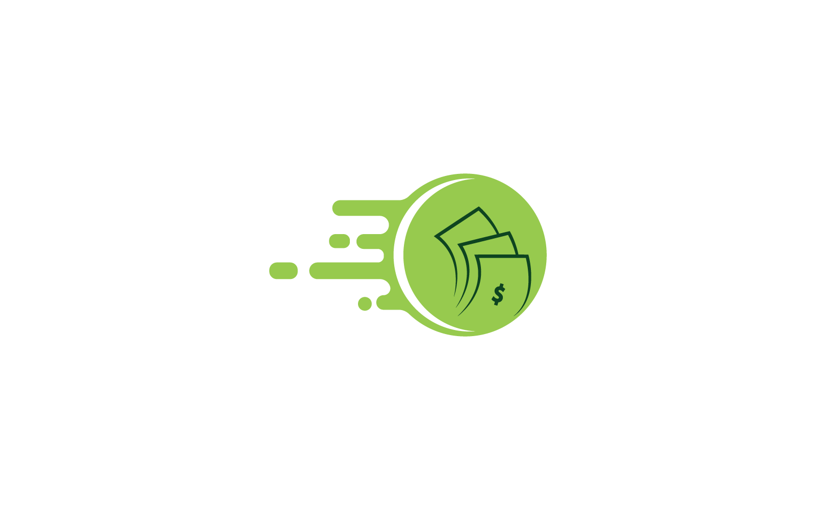 Dollar money icon logo illustration template