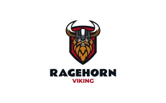 Mascot Viking Logo Design Template