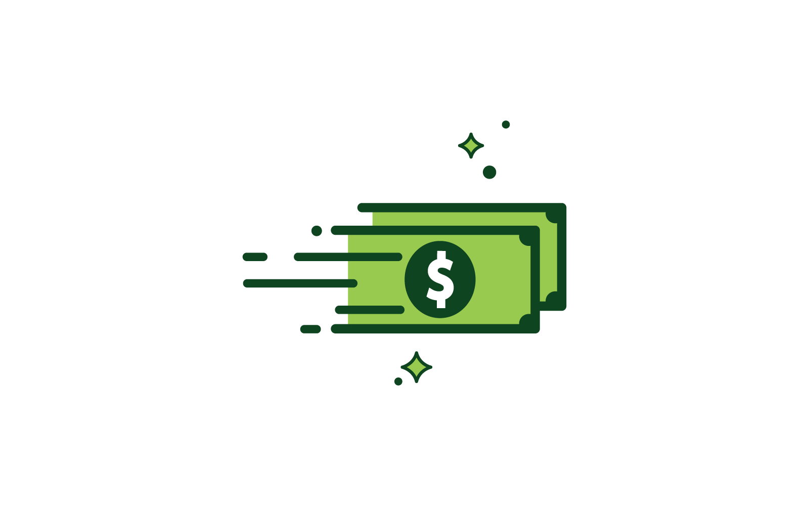 Modello di illustrazione del logo del denaro in dollari