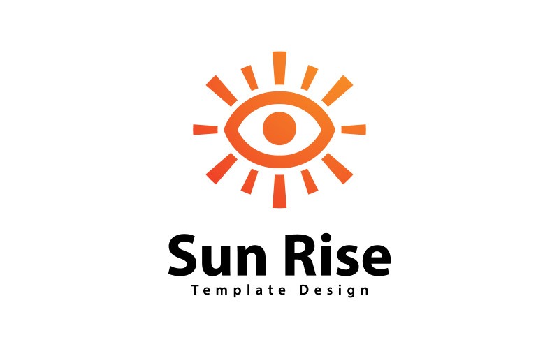 Sun Logo Vector Design Template V,0 Logo Template