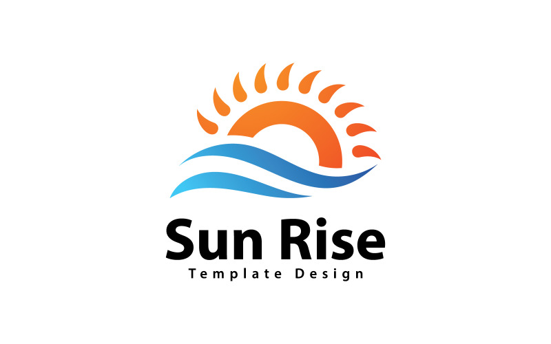 Sun Logo Vector Design Template V,11 Logo Template