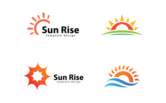 Sun Logo Vector Design Template V,13