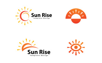 Sun Logo Vector Design Template V,14