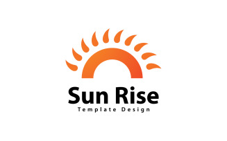 Sun Logo Vector Design Template V,1
