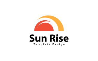 Sun Logo Vector Design Template V,2