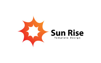 Sun Logo Vector Design Template V,3