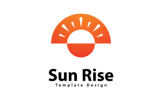 Sun Logo Vector Design Template V6