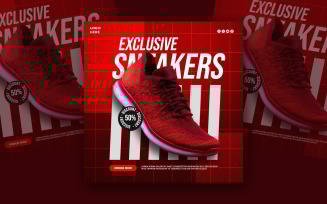 Sneakers Promotion Social Media Template