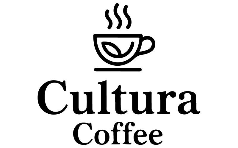 Coffee shop logo design for Cultural Coffee Illustration