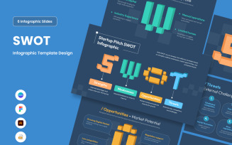 Modern SWOT Infographic for Startup Pitch