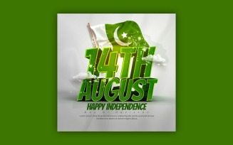 National Day Pakistan Social Media Template