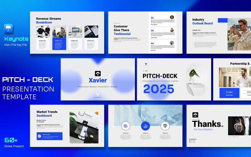 Xavier Pitch & Proposal Master-Deck Keynote Template