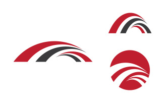 Bridge icon concept illustration Logo design template v2.1