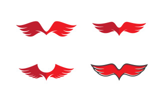 Eagle hawk wing icon Template logo design v2.44