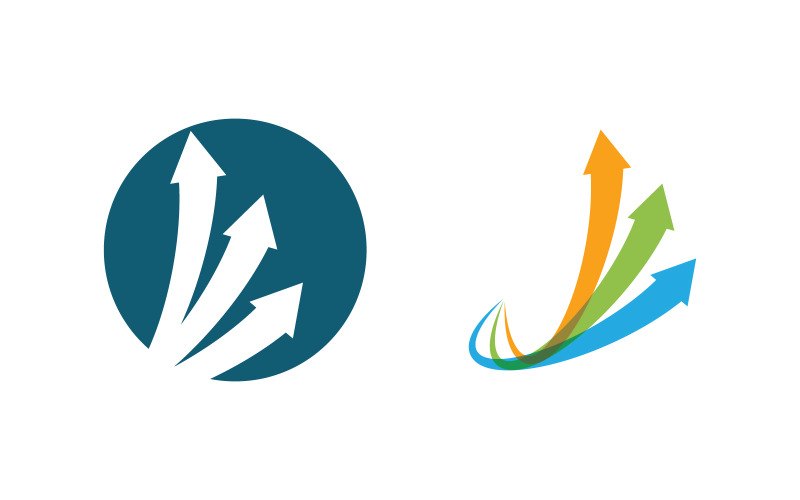 Business investment Finance icon Logo design v2.4 Logo Template