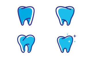 Dental Medical Care Logo icon vector design template v3.8