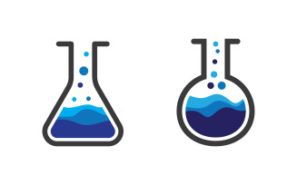 Health Medical Lab Logo template vector illustration design v2.6