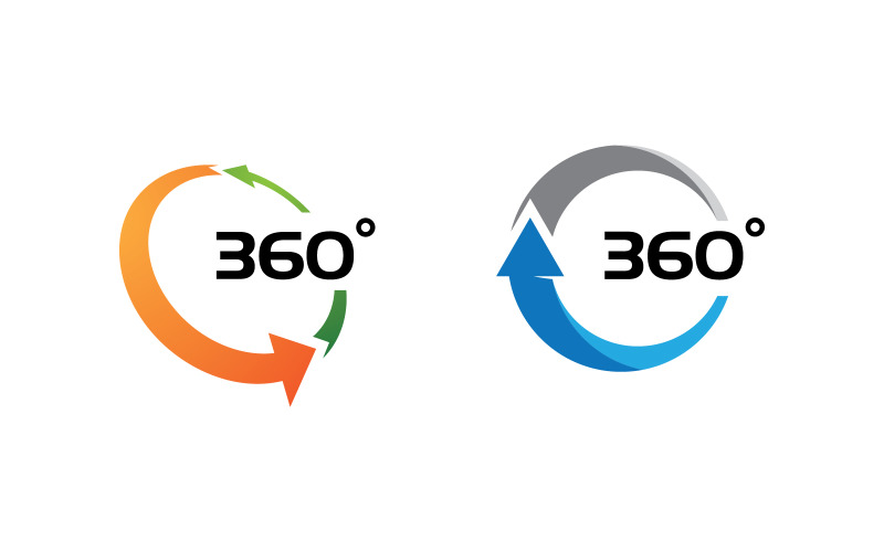 366 Degree View vector illustration logo template v1.1 Logo Template