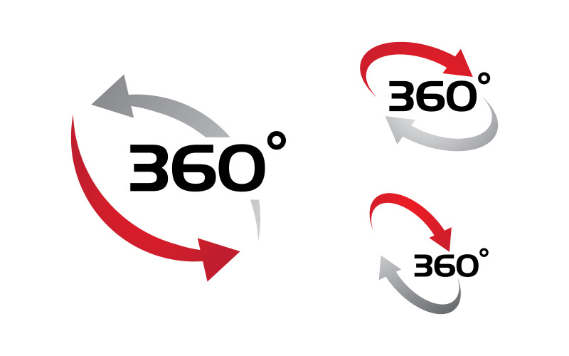 367 Degree View vector illustration logo template v1.1 Logo Template