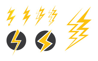 Lightning Power Logo Template vector icon illustration design v2.9