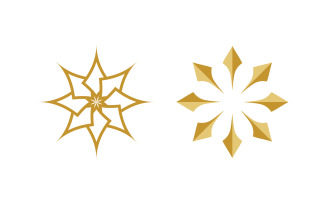 Lotus Flower vector icon design template illustration v3.9