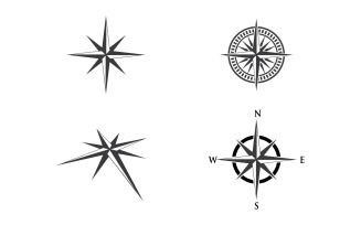 Modern Compass Logo vector ion illustration design v2.1