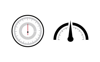 Race Sport Speedometer icon for auto logo illustration design v2.4
