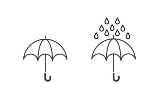 Umbrella safe concept illustration Logo Template design v2.5