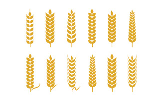 Agriculture Farm wheat rice vector illustration design v3.3