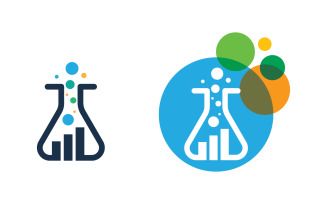 Health Medical Lab Logo template vector illustration design v2.5