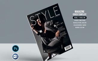 Modern Magazine Cover Template – Editable & Print-Ready