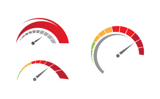Race Sport Speedometer icon for auto logo illustration design v2.3