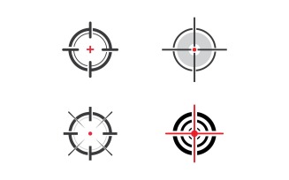 Target Goals icon vector illustration design template v2.2