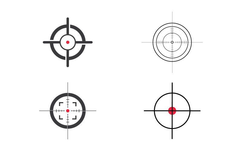 Target Goals icon vector illustration design template v2.5 Logo Template