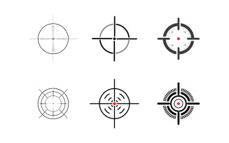 Target Goals icon vector illustration design template v2.6