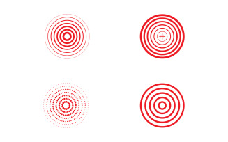 Target Goals icon vector illustration design template v2.7