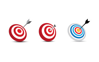 Target Goals icon vector illustration design template v2.9