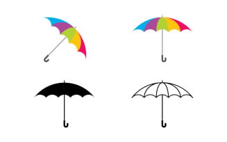 Umbrella safe concept illustration Logo Template design v2.1