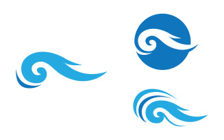 Water wave liquid vector Logo illustration design V3.243