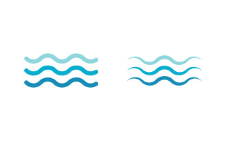 Water wave liquid vector Logo illustration design V3.255
