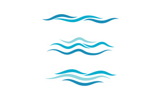 Water wave liquid vector Logo illustration design V3.256