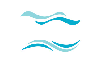 Water wave liquid vector Logo illustration design V3.257