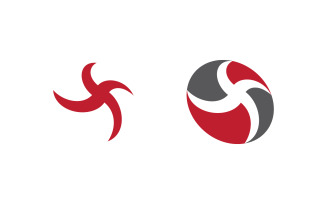 Wind Vortex Concept icon Logo illustration template v1.7