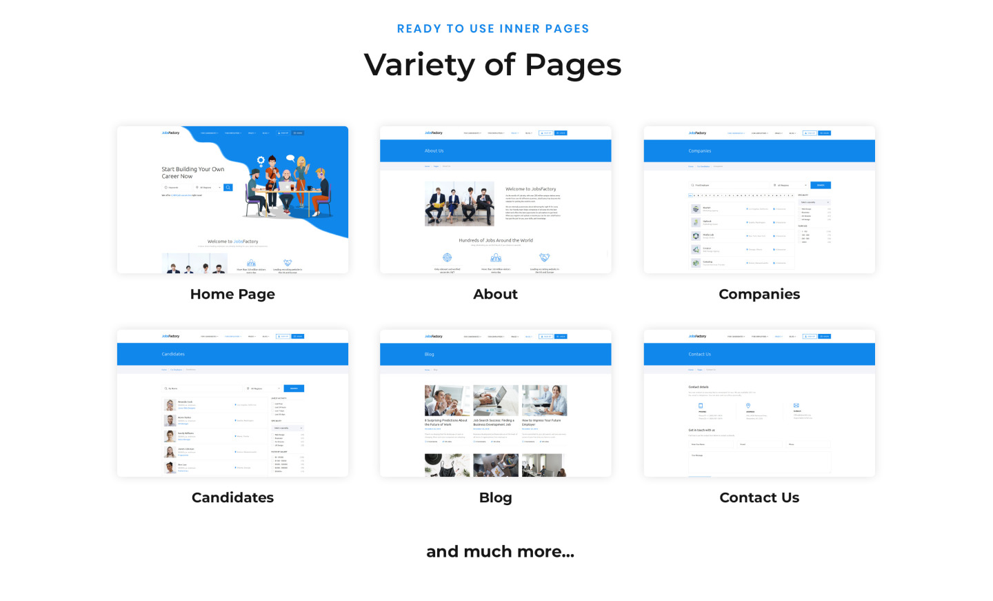  JobsFactory - Job Portal Multipage HTML5 Website Template