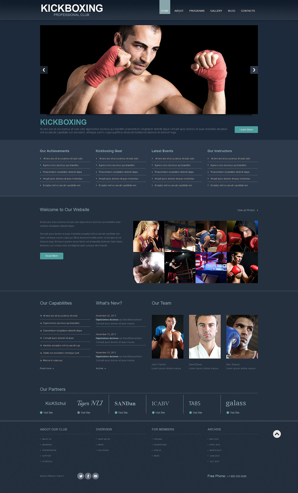 Boxing Responsive WordPress Theme New Screenshots BIG