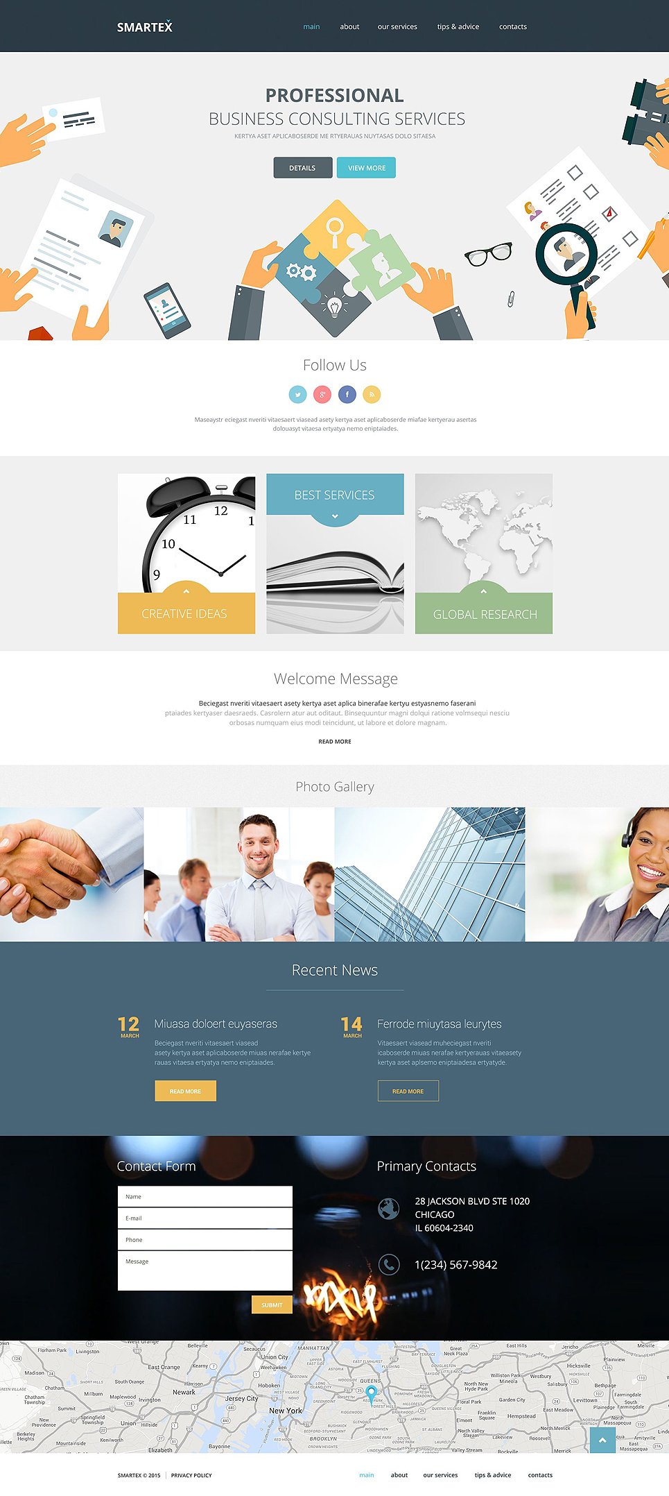 Business Responsive Website Template #53554